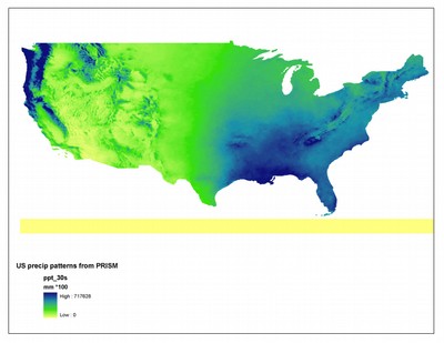 US precip from PRISM